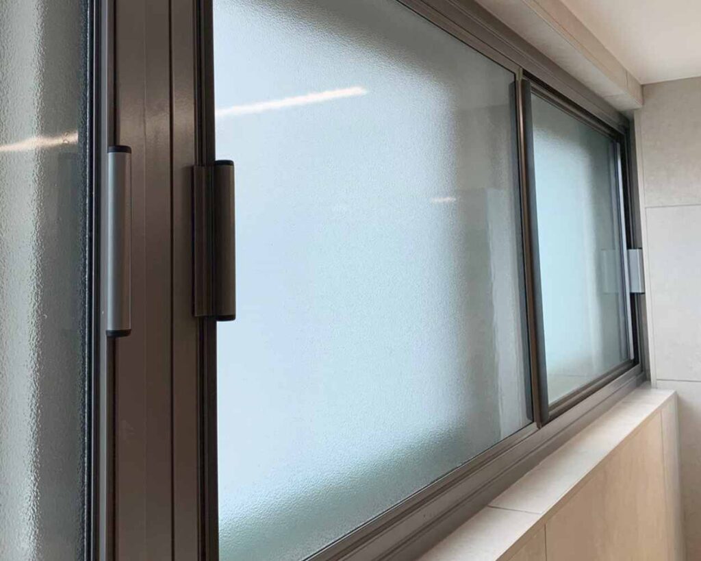 Secondary Glazing with privacy glass