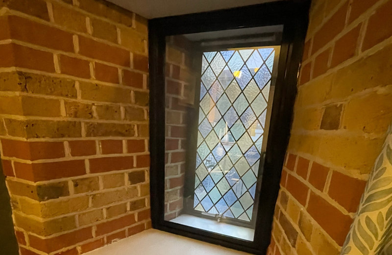 Black Hinged Secondary Glazing