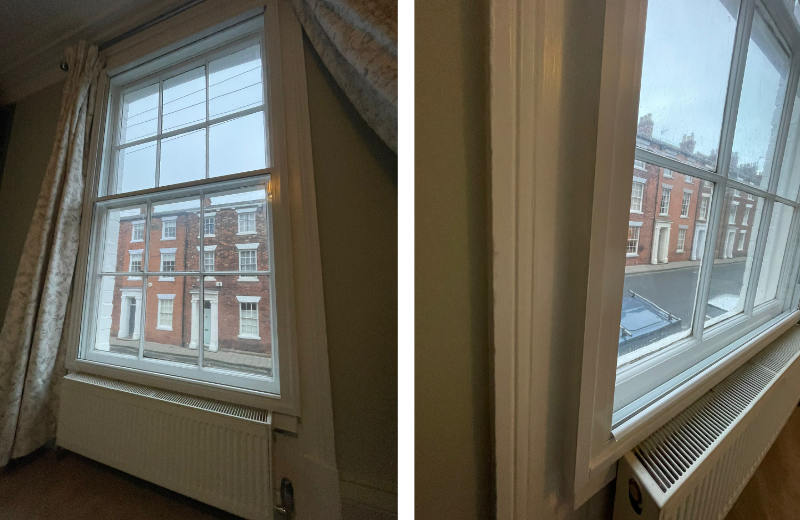 Slimline Vertical Sliding Secondary Glazing