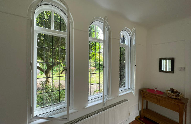 Hinged Secondary Glazing Open