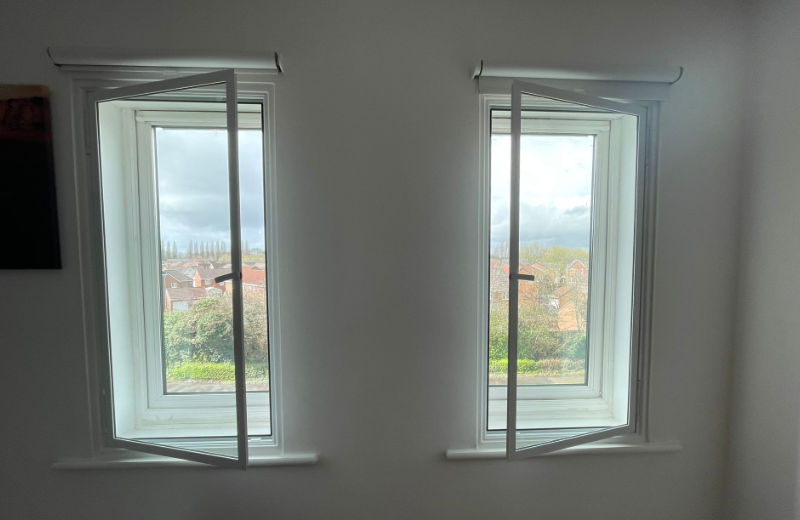 White Hinged Secondary Glazing